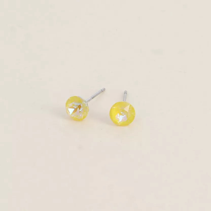Boucles puces ornées de cristaux Swarovski Bohm Paris
