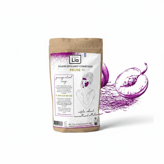 Prune exfoliante Lia princesse fabriqué en France
