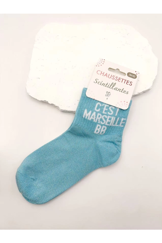 Chaussettes Scintillantes à Message Humour 36-42