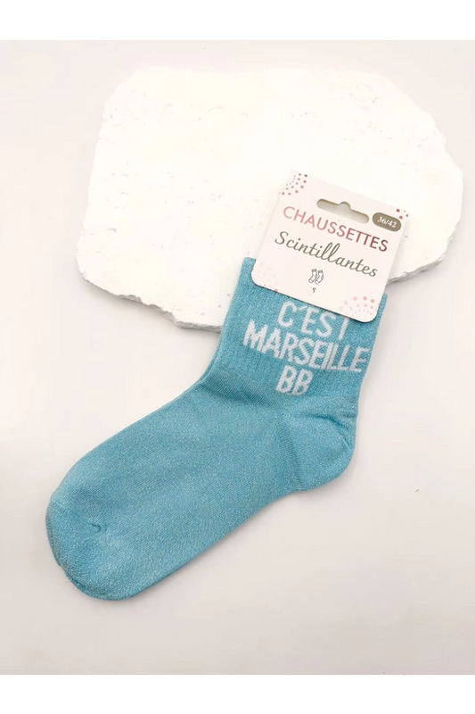 Chaussettes Scintillantes à Message Humour 36-42