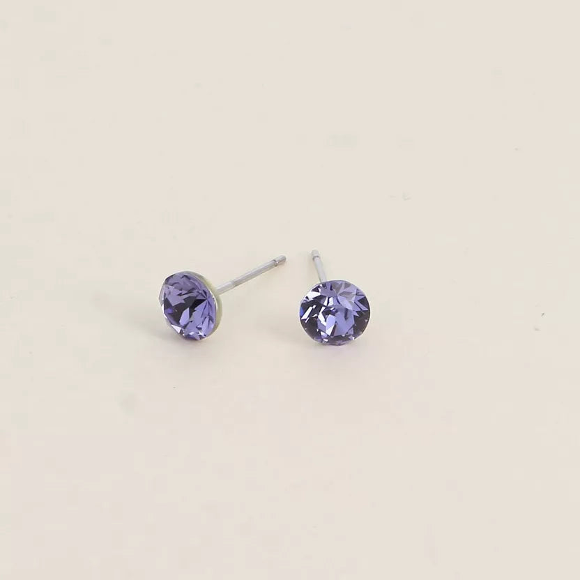Boucles puces ornées de cristaux Swarovski Bohm Paris