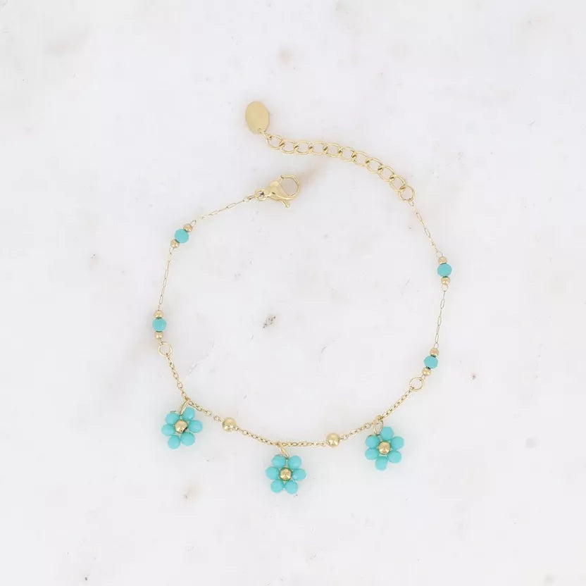 Bracelet danse florale - 3 fleurs- Bohm Paris