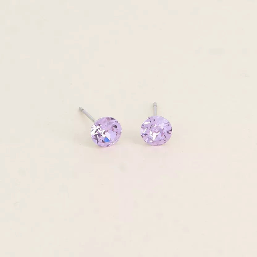 Boucles puces ornées de cristaux Swarovski Bohm Paris