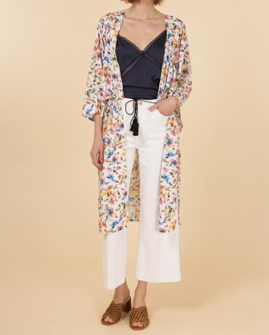 Long silk kimono