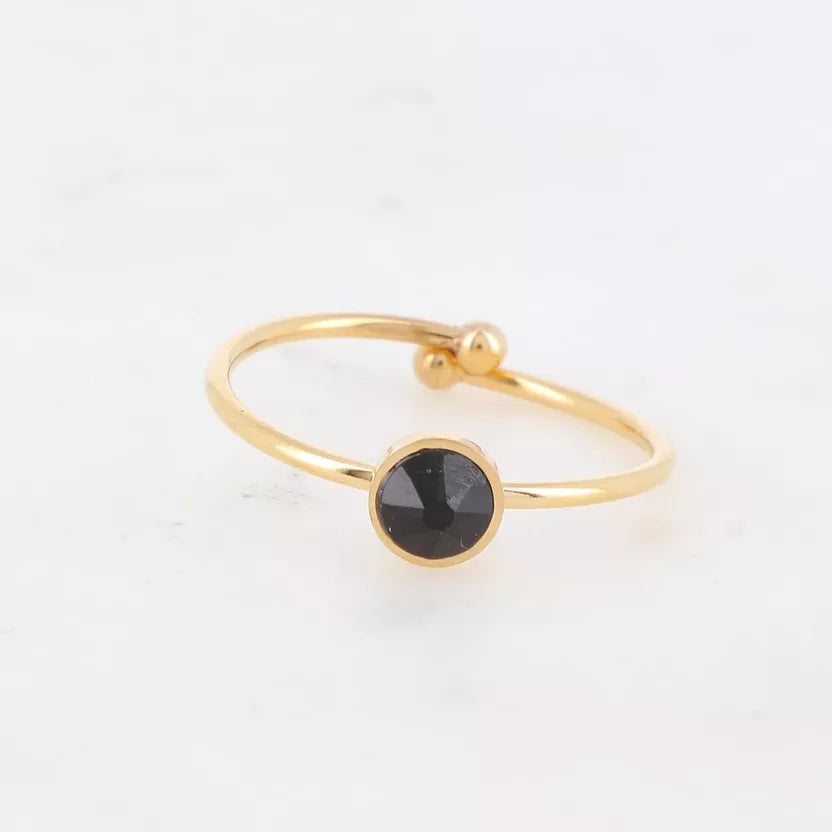 Bague fine Ally ornée de cristaux de Swarovski Bohm Paris