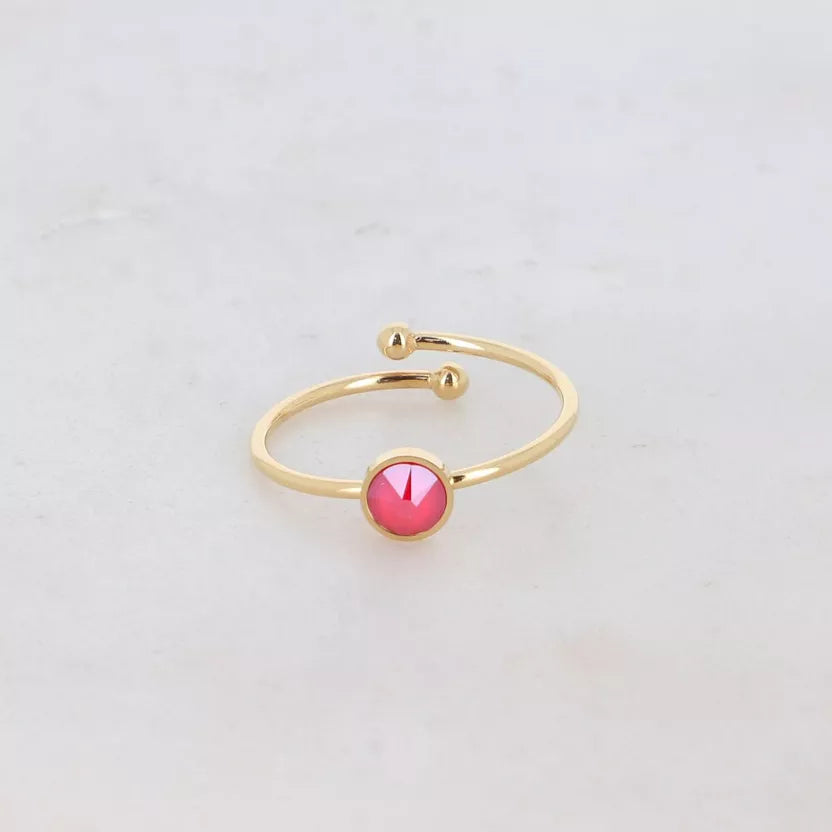 Bague fine Ally ornée de cristaux de Swarovski Bohm Paris