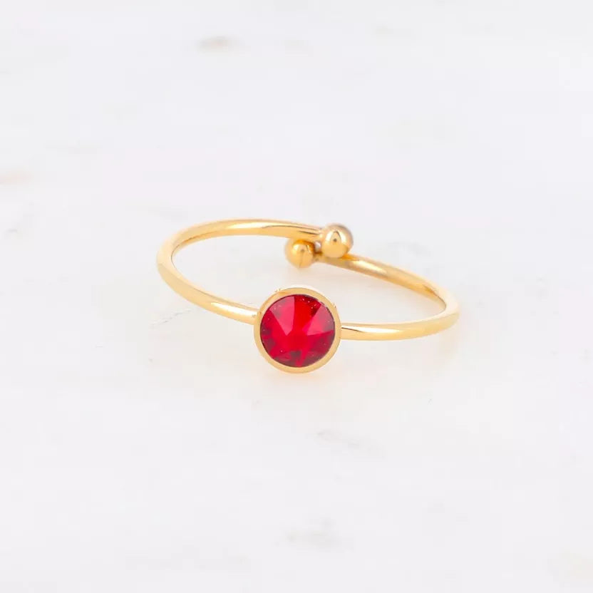 Bague fine Ally ornée de cristaux de Swarovski Bohm Paris