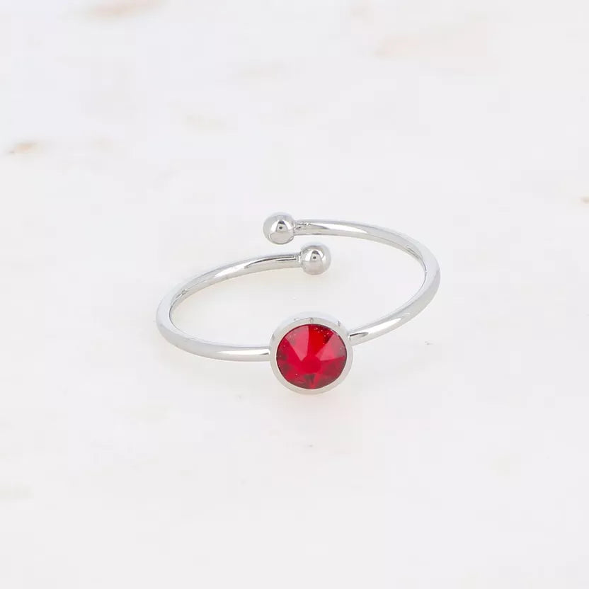 Bague fine Ally ornée de cristaux de Swarovski Bohm Paris