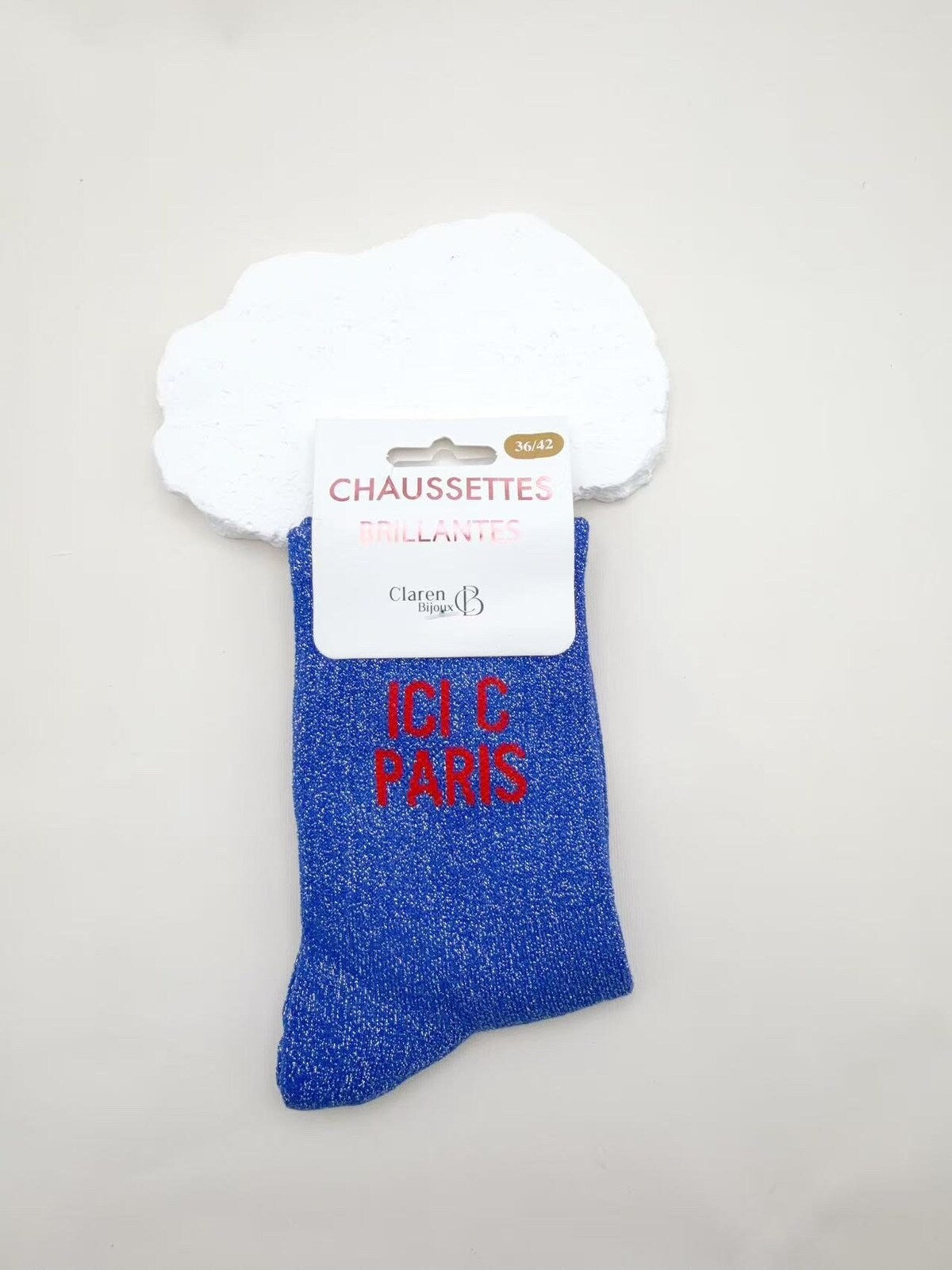 Chaussettes Scintillantes à Message Humour (Taille Unique 36-42)