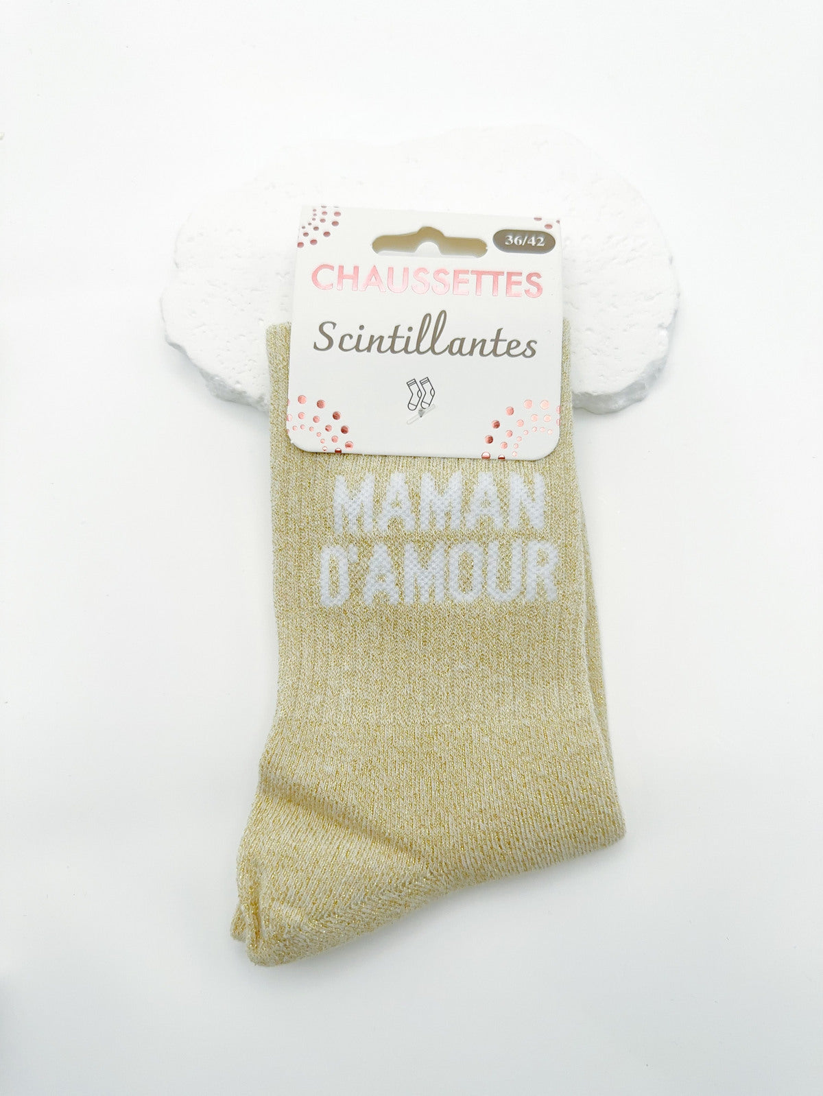 Chaussettes Scintillantes à Message Humour (Taille Unique 36-42)