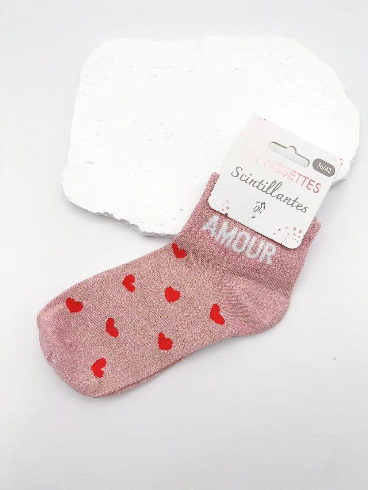 Chaussettes Scintillantes à Message Humour (Taille Unique 36-42)