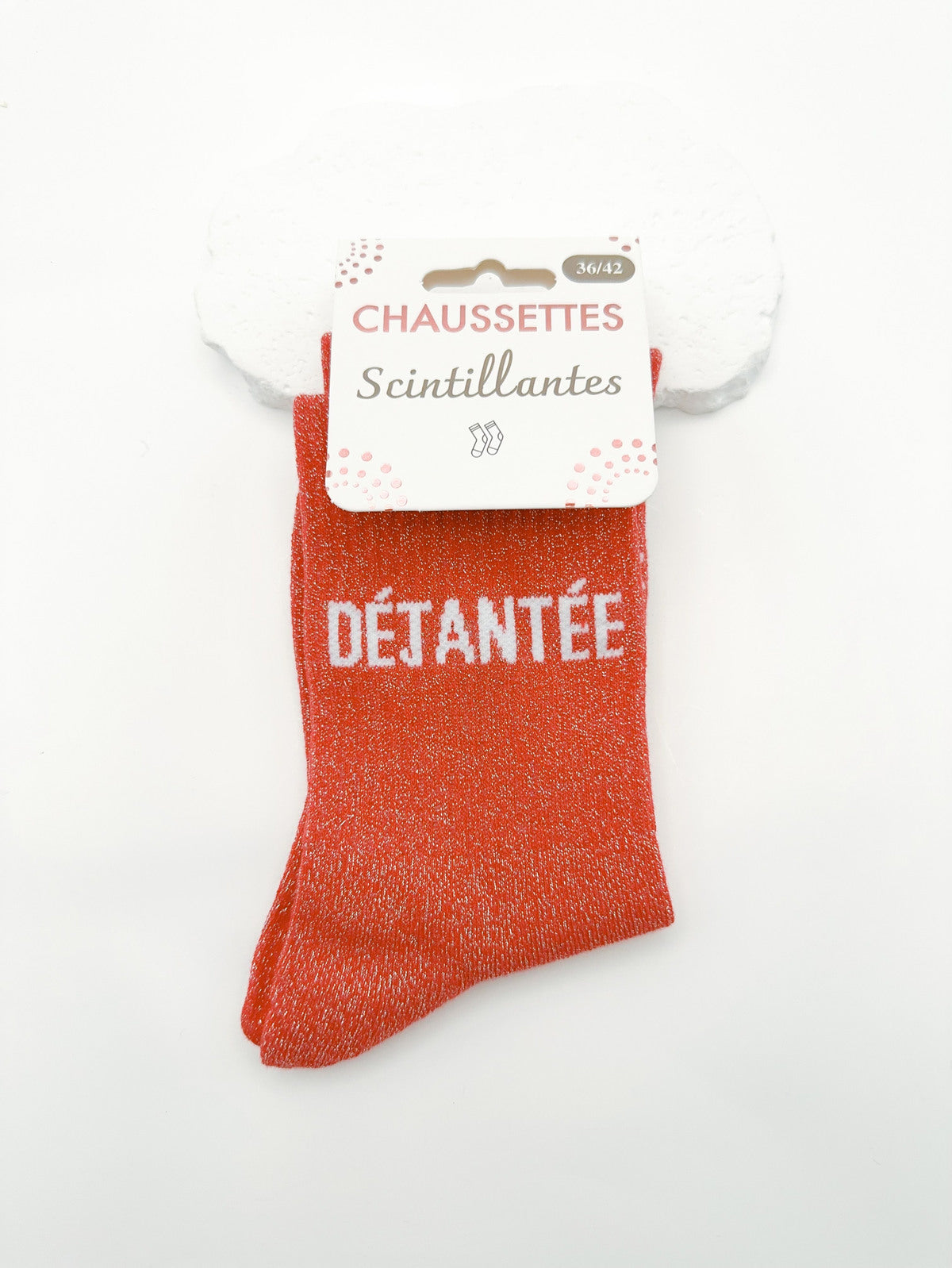 Chaussettes Scintillantes à Message Humour (Taille Unique 36-42)