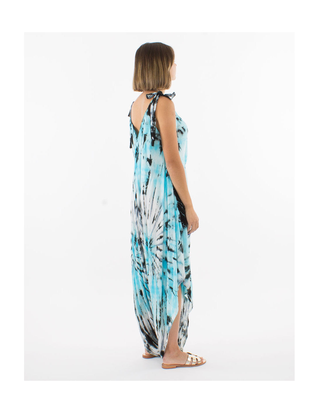 Combinaison de plage Tie and Dye à bretelles TU