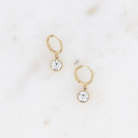 Créoles ornées de cristaux de Swarovski® SS29 Bohm Paris