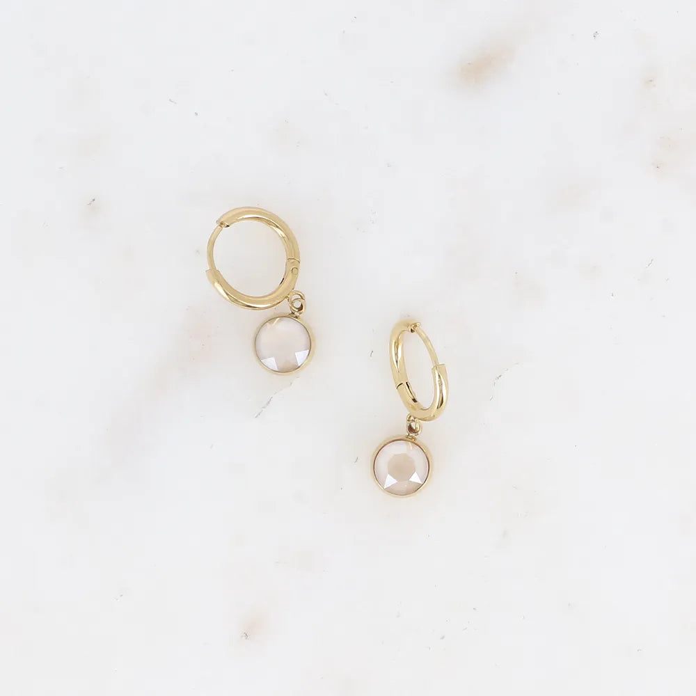 Créoles ornées de cristaux de Swarovski® SS29 Bohm Paris