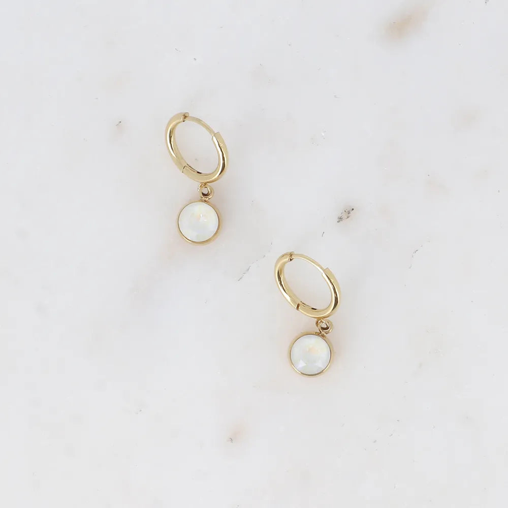 Créoles ornées de cristaux de Swarovski® SS29 Bohm Paris