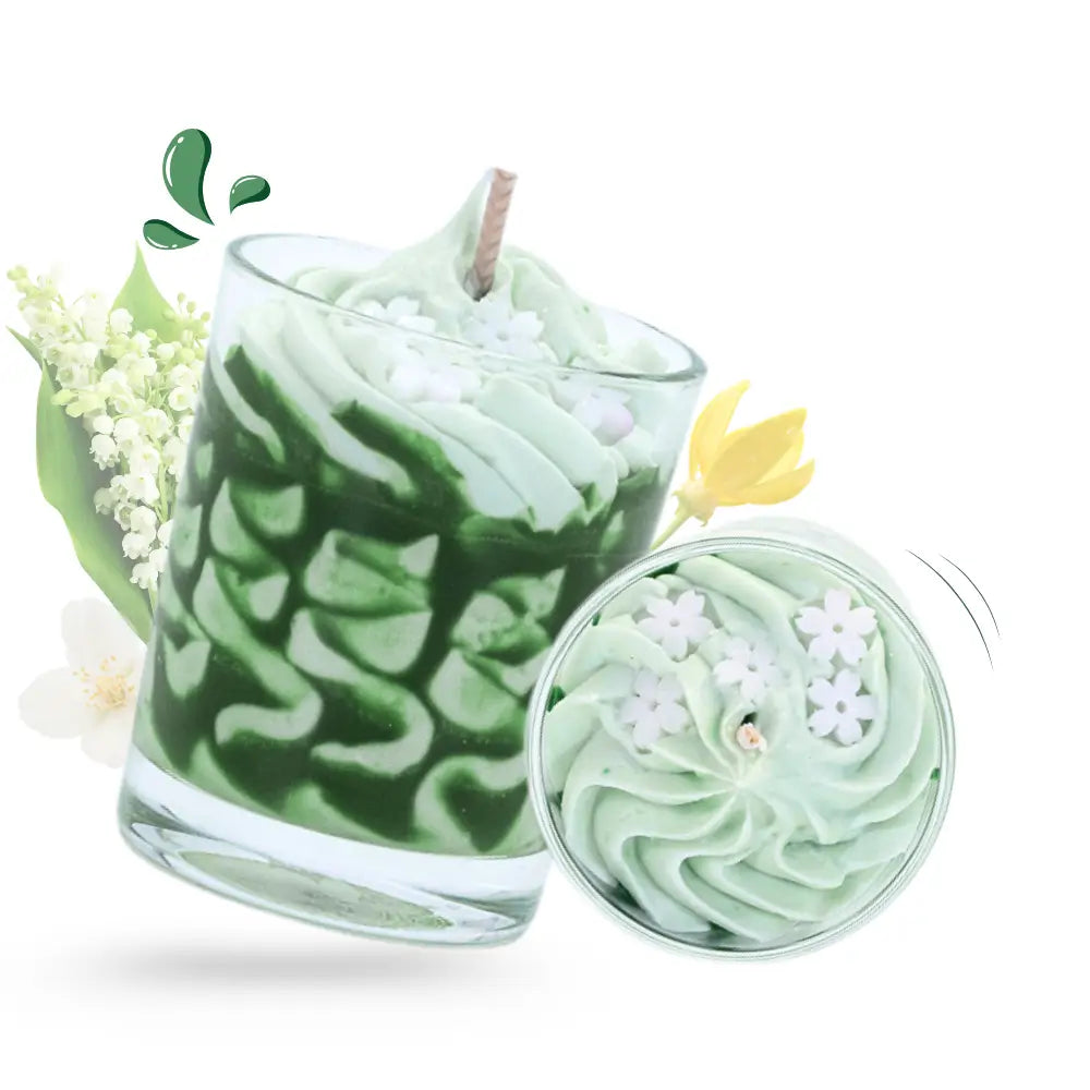 Bougie gourmande artisanale muguet  100% végétale