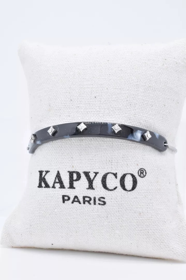 Bracelet en résine et acier inoxydable Kapyco Paris