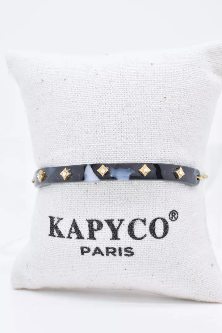 Bracelet en résine et acier inoxydable Kapyco Paris