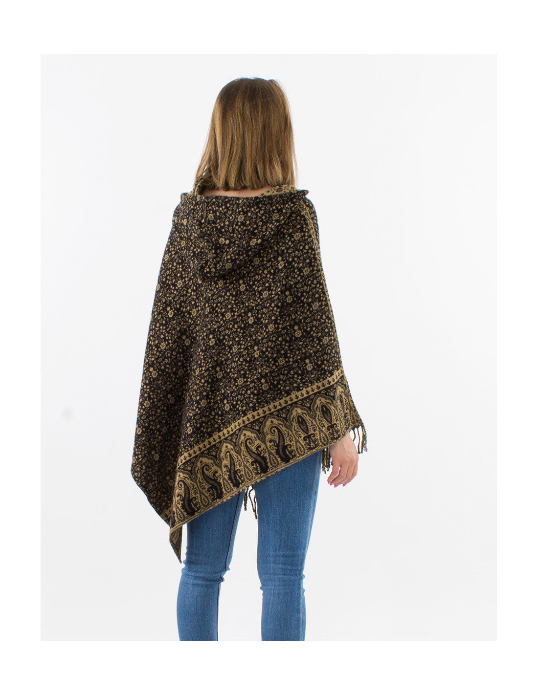 Poncho à capuche Coline