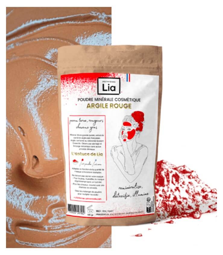 Argile rouge Lia princesse fabriqué en France