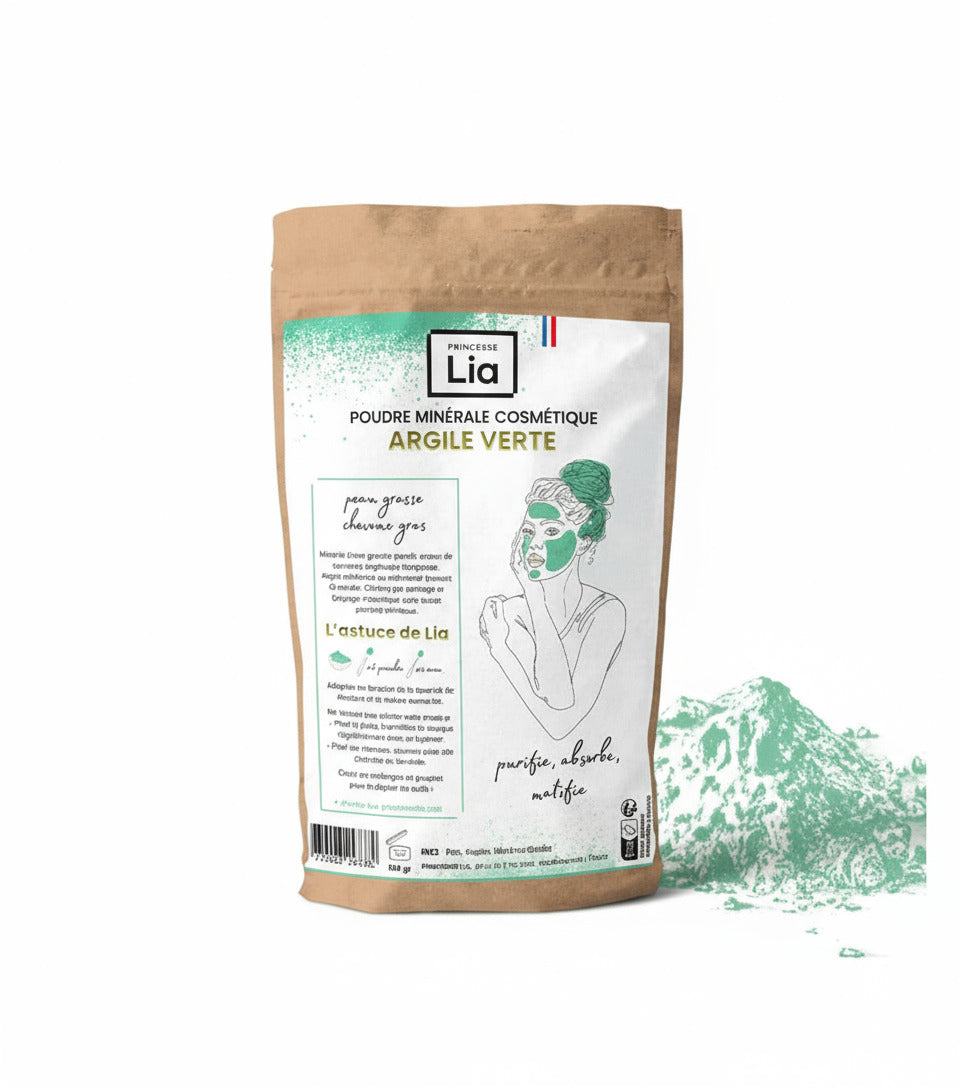 Argile verte Lia princesse fabriqué en France