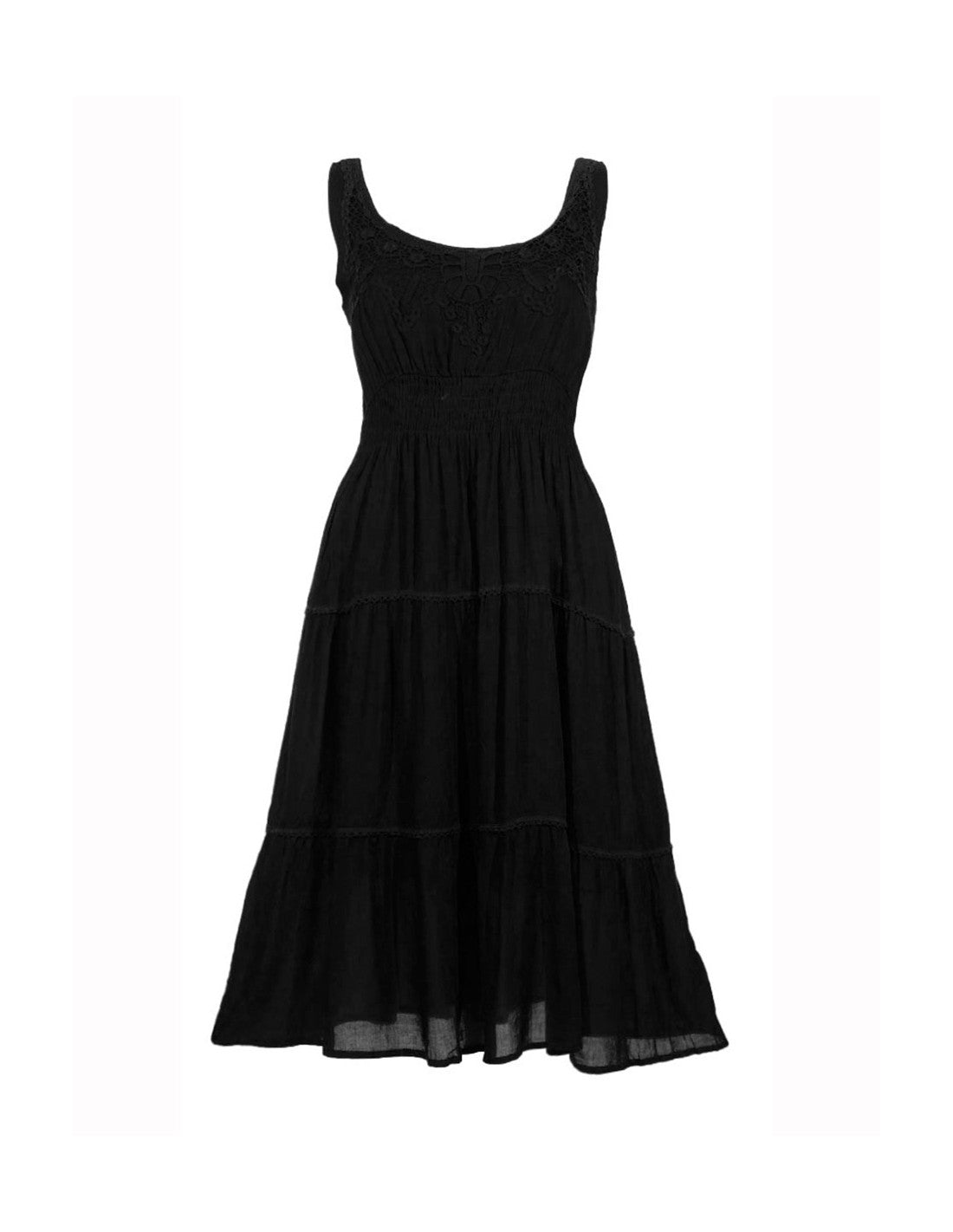 Robe courte brodée doublée