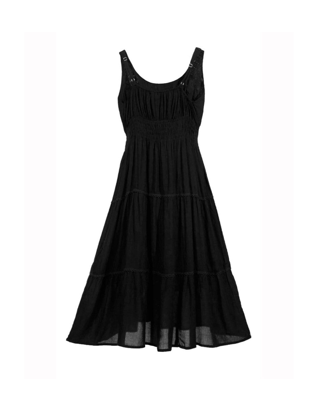 Robe courte brodée doublée