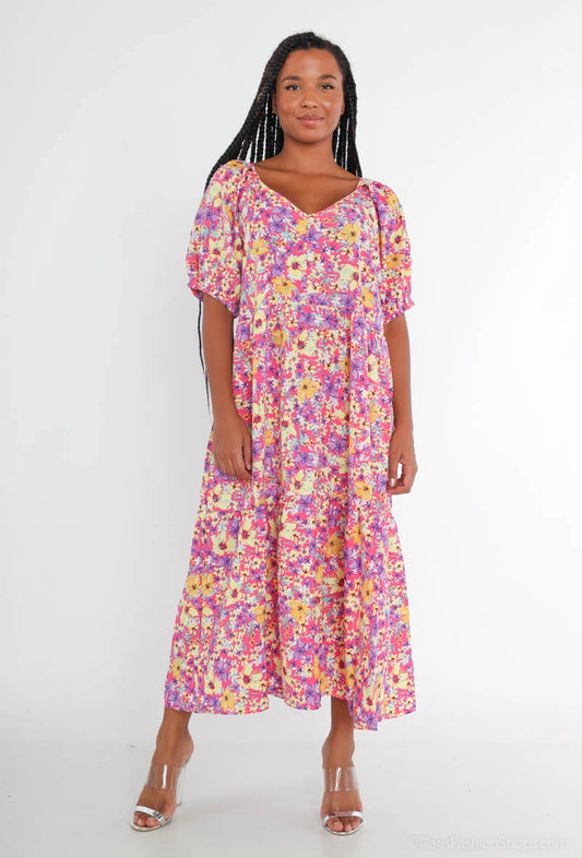 Robe longues imprimé fleur