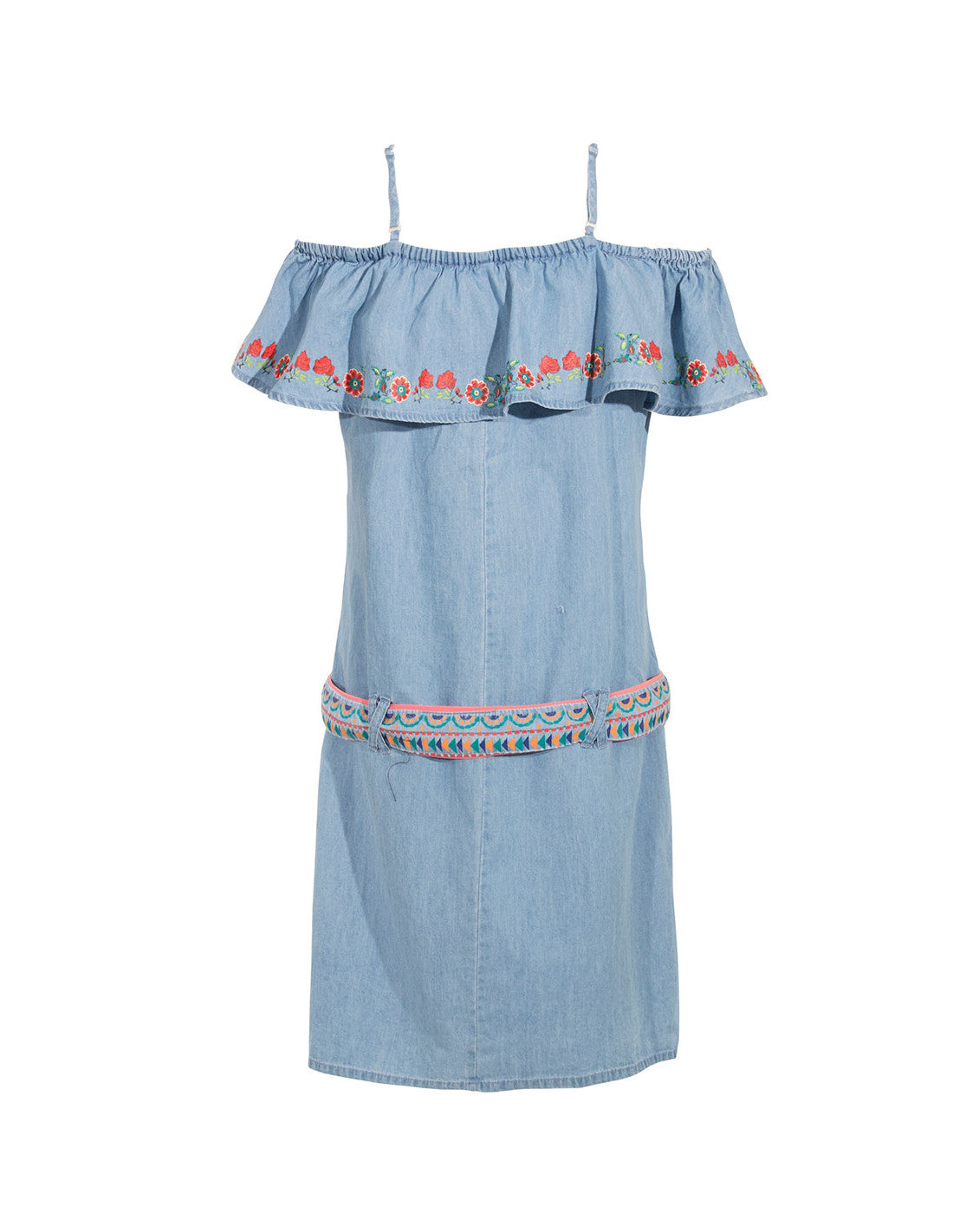 Robe courte en jean