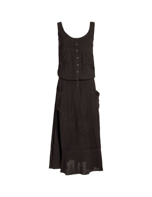 Embroidered long dress