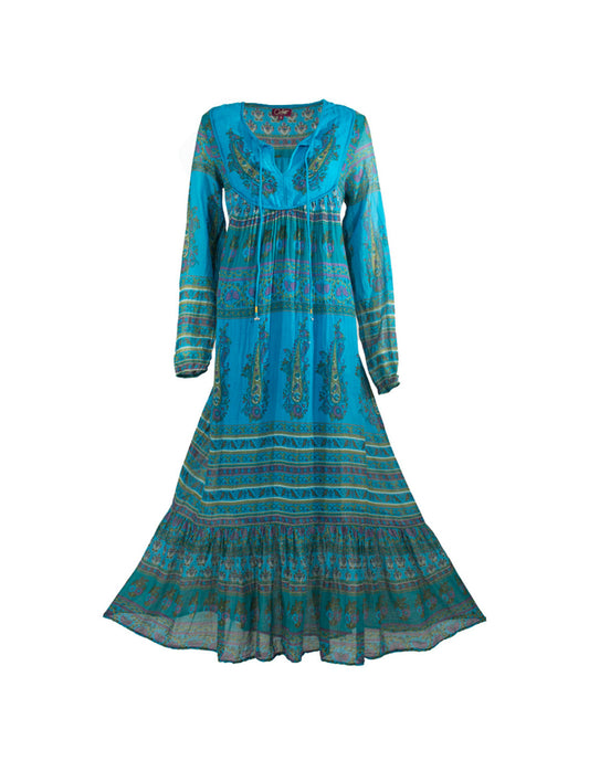 Robe longue hippie avec ou sans manche