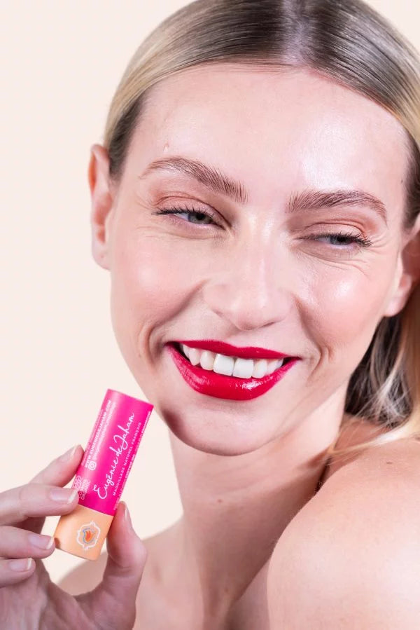 Rouge à lèvres couleur framboise certifié Bio Fabriqué en France
