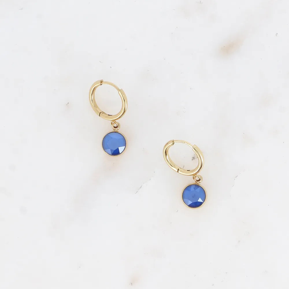 Créoles ornées de cristaux de Swarovski® SS29 Bohm Paris