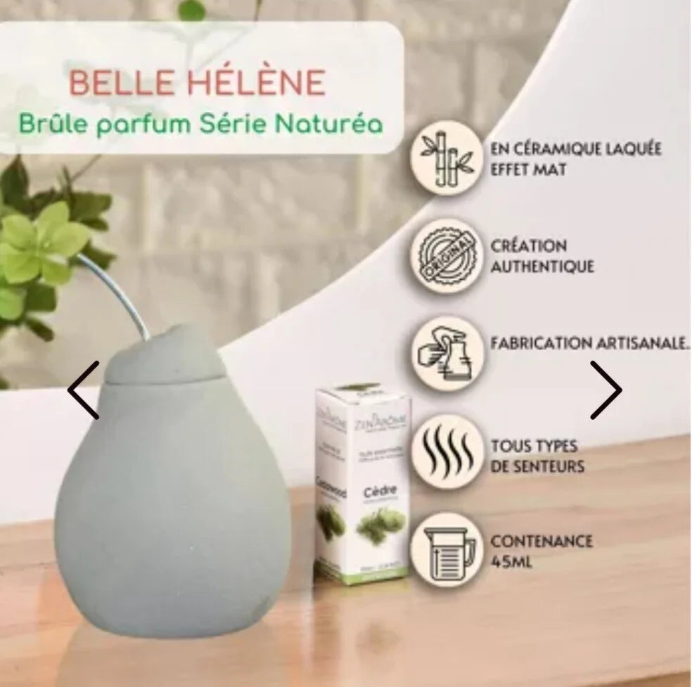 Brûle-parfum en ciment belle hélène