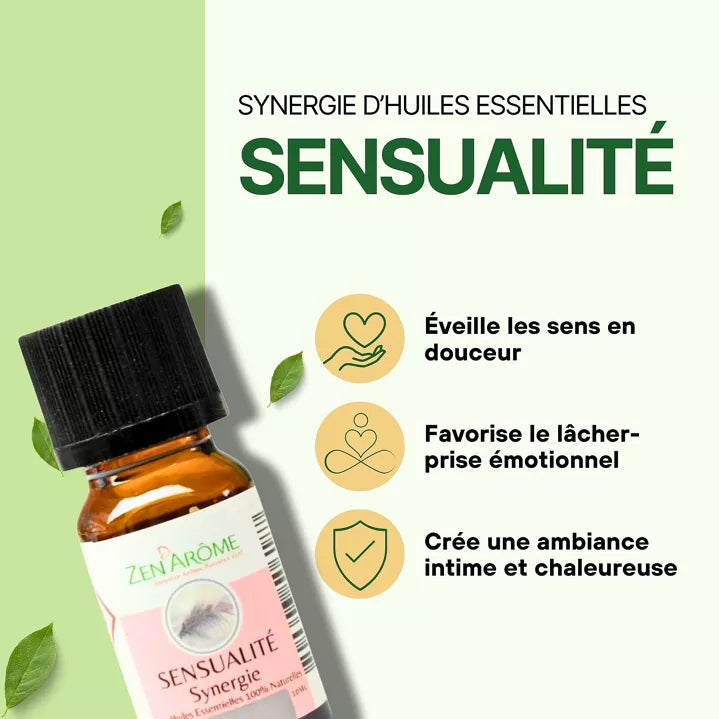 Huiles Essentielles 100% Naturelles x 6 senteurs indispensables + 1 Trousse de Rangement Offerte