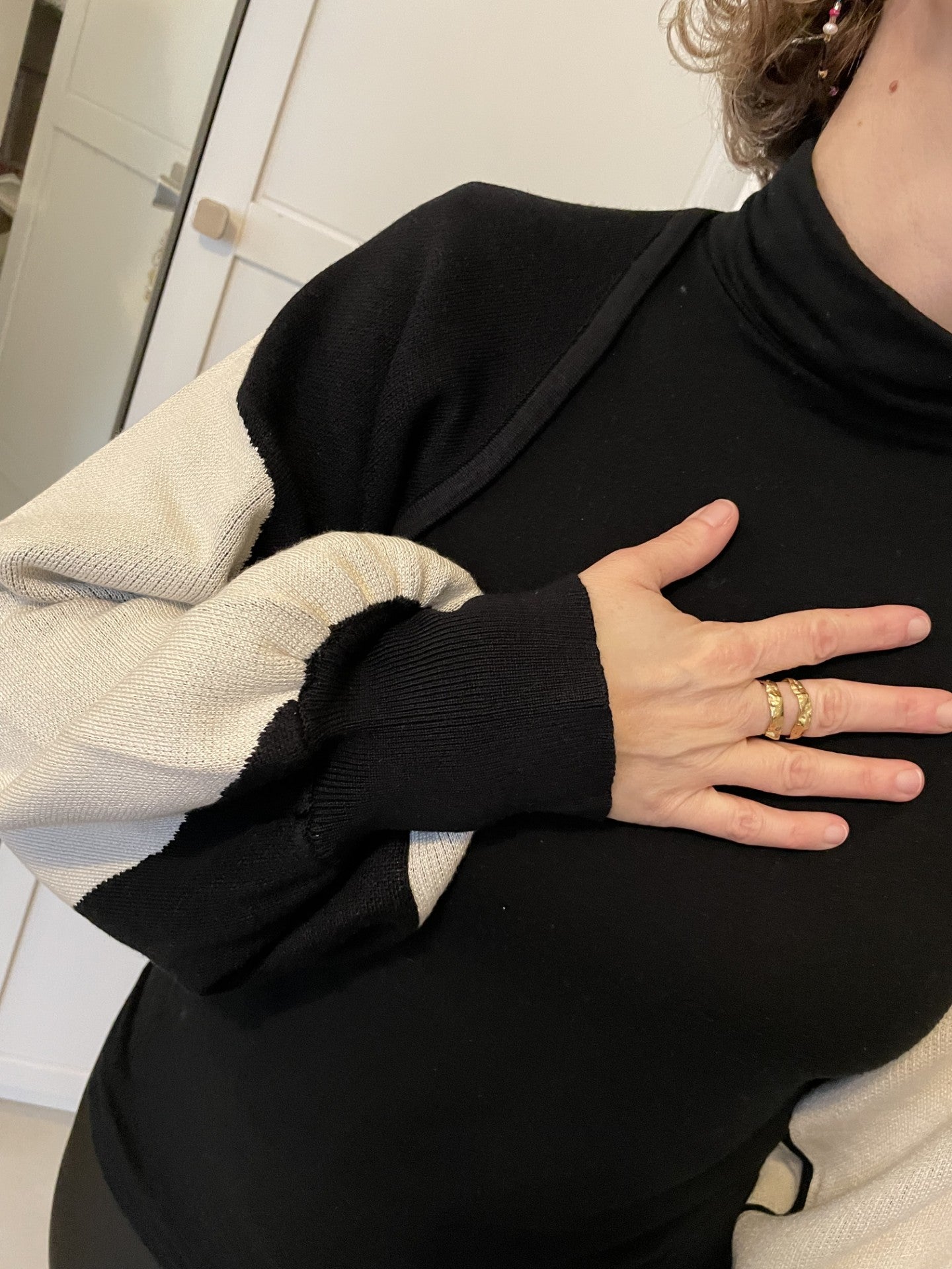 Boléro en Maille Contrastée "Luna" – Le Shrug Ultra-Tendance