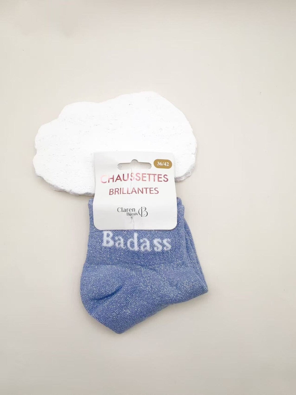 Chaussettes Scintillantes à Message Humour 36-42