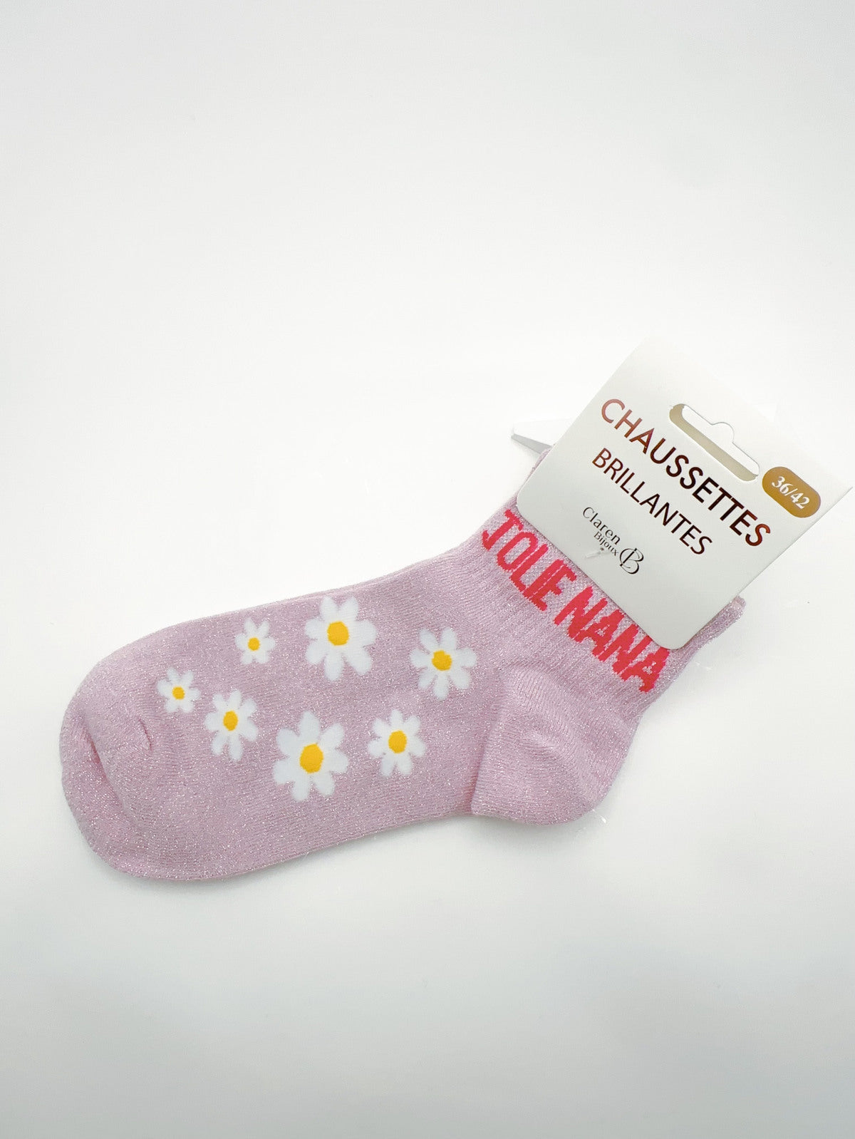 Chaussettes Scintillantes à Message Humour 36-42