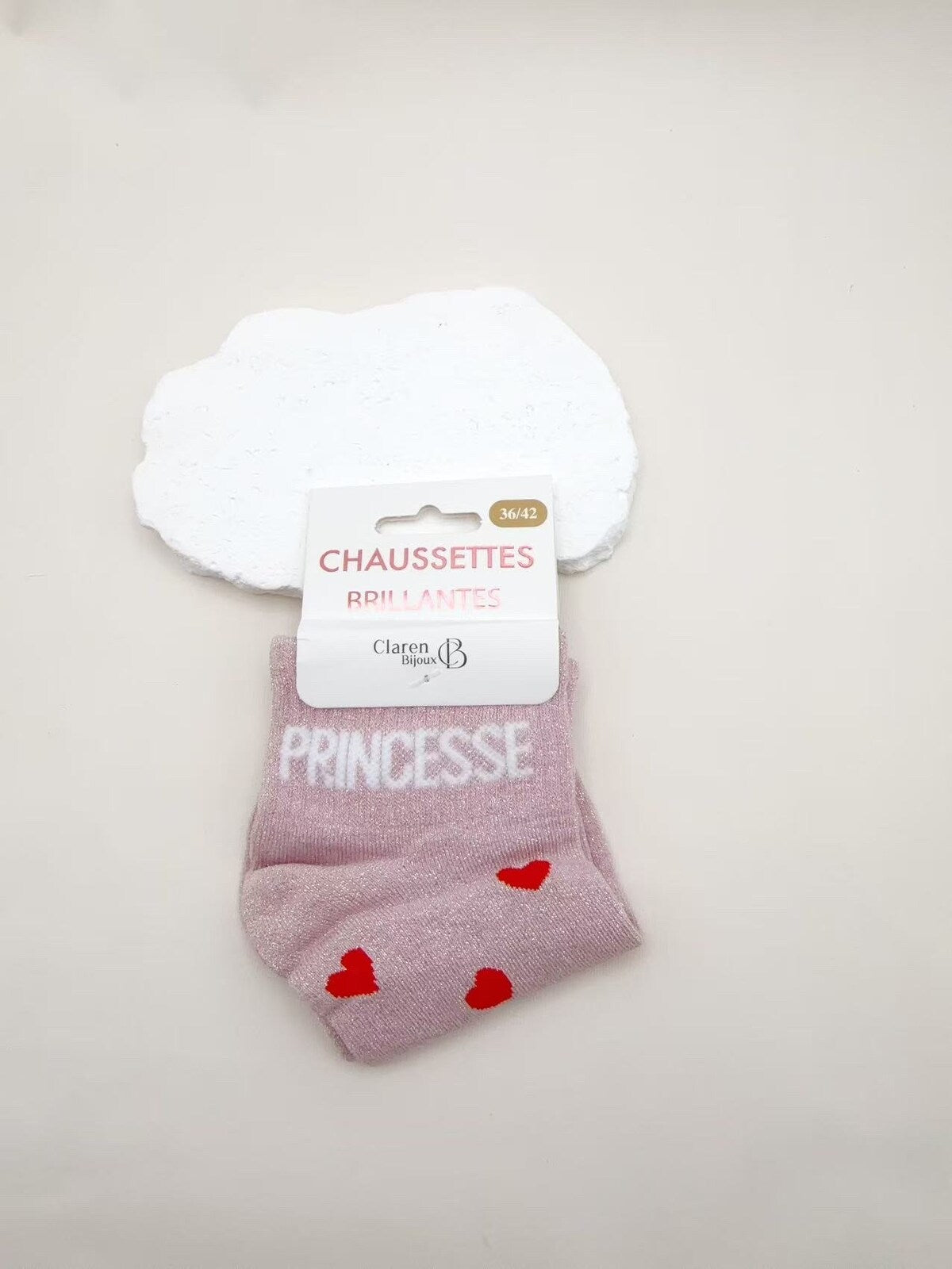 Chaussettes Scintillantes à Message Humour 36-42