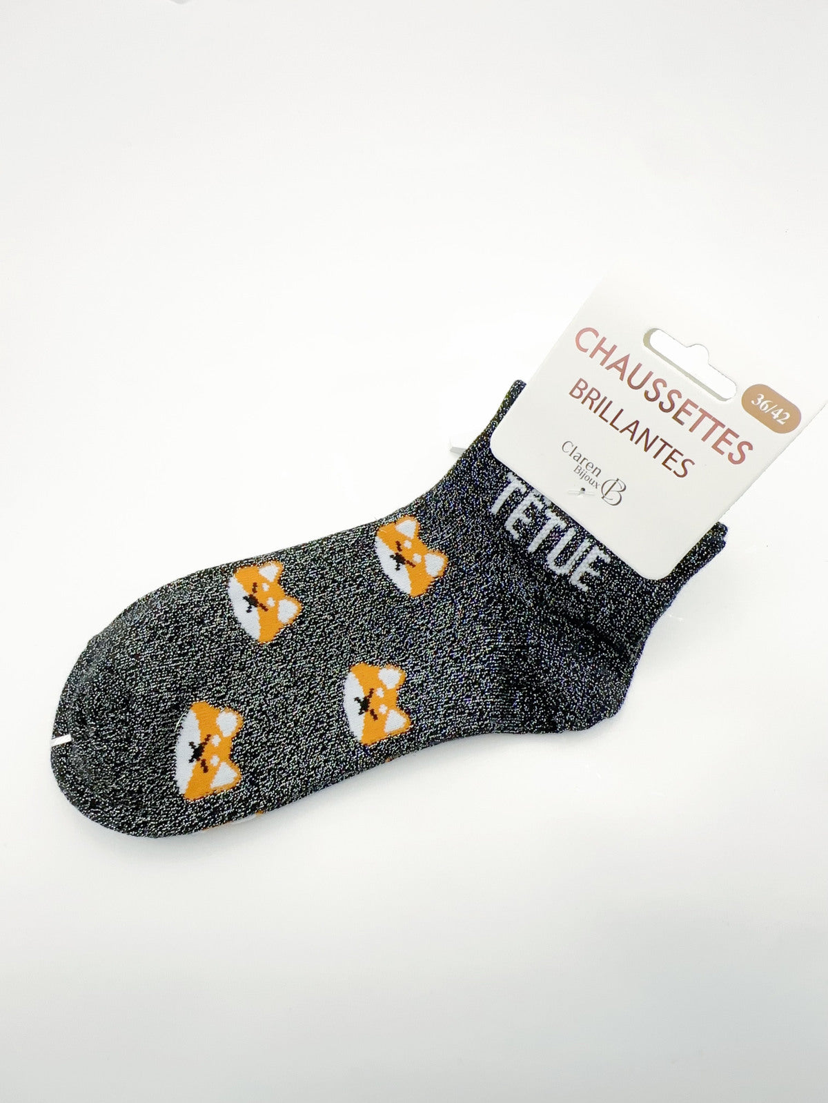 Chaussettes Scintillantes à Message Humour 36-42
