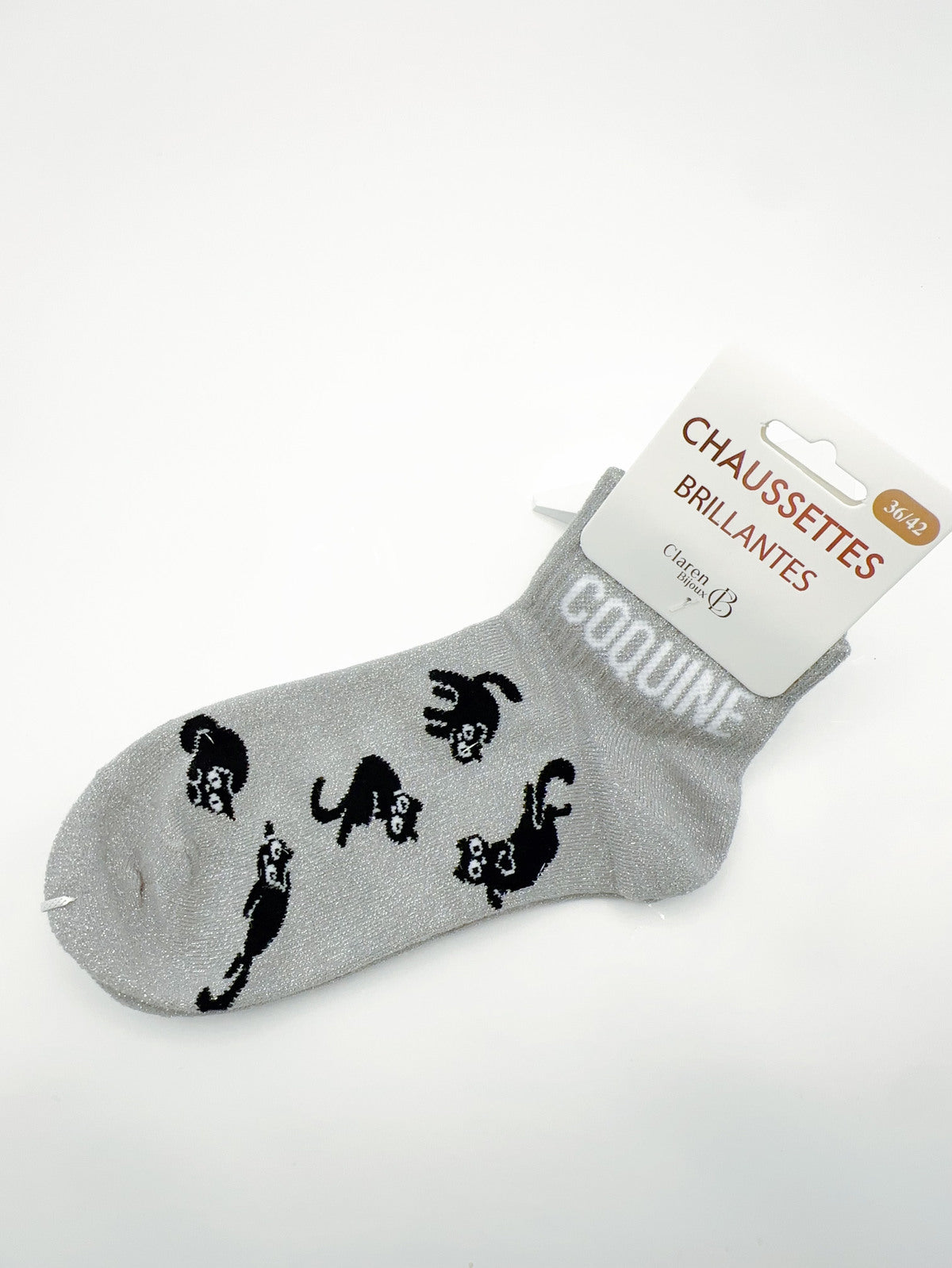 Chaussettes Scintillantes à Message Humour 36-42