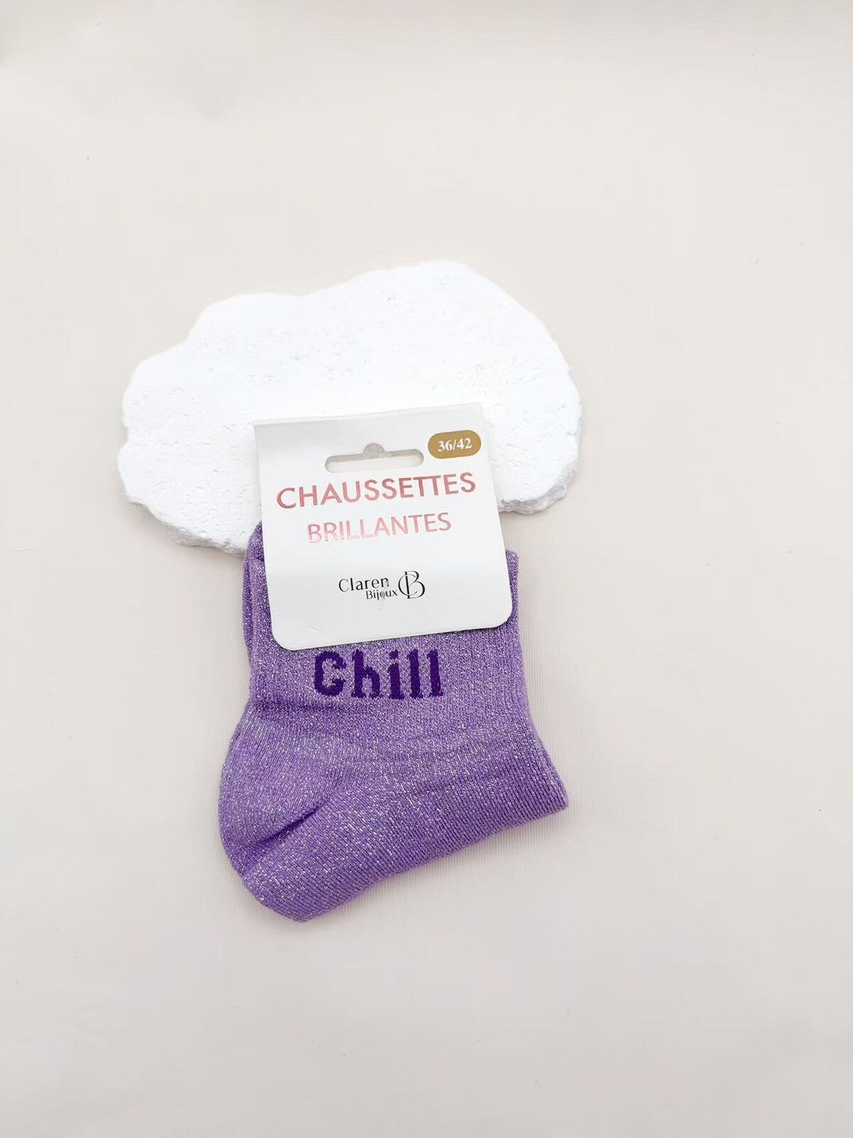 Chaussettes Scintillantes à Message Humour 36-42