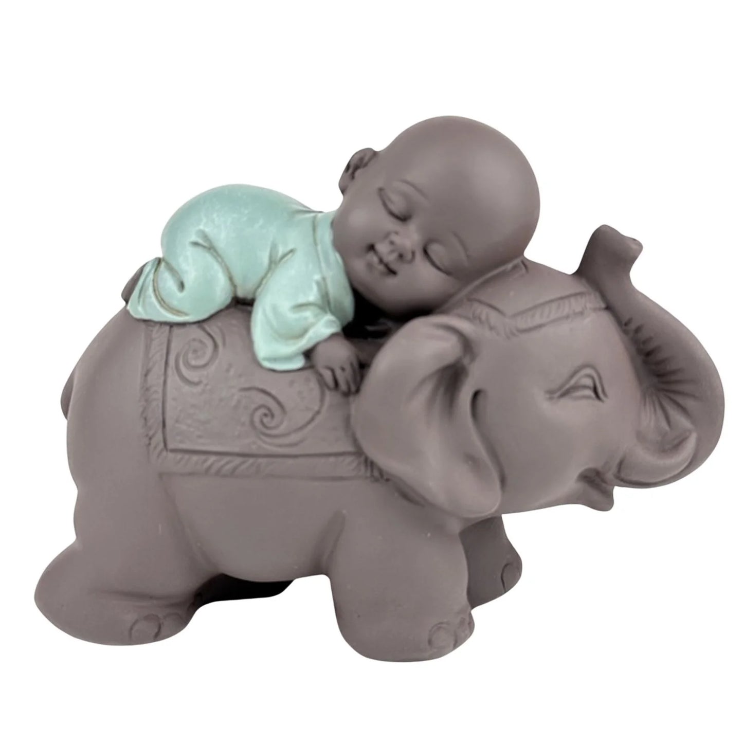 Bébé Bonze sur son éléphant