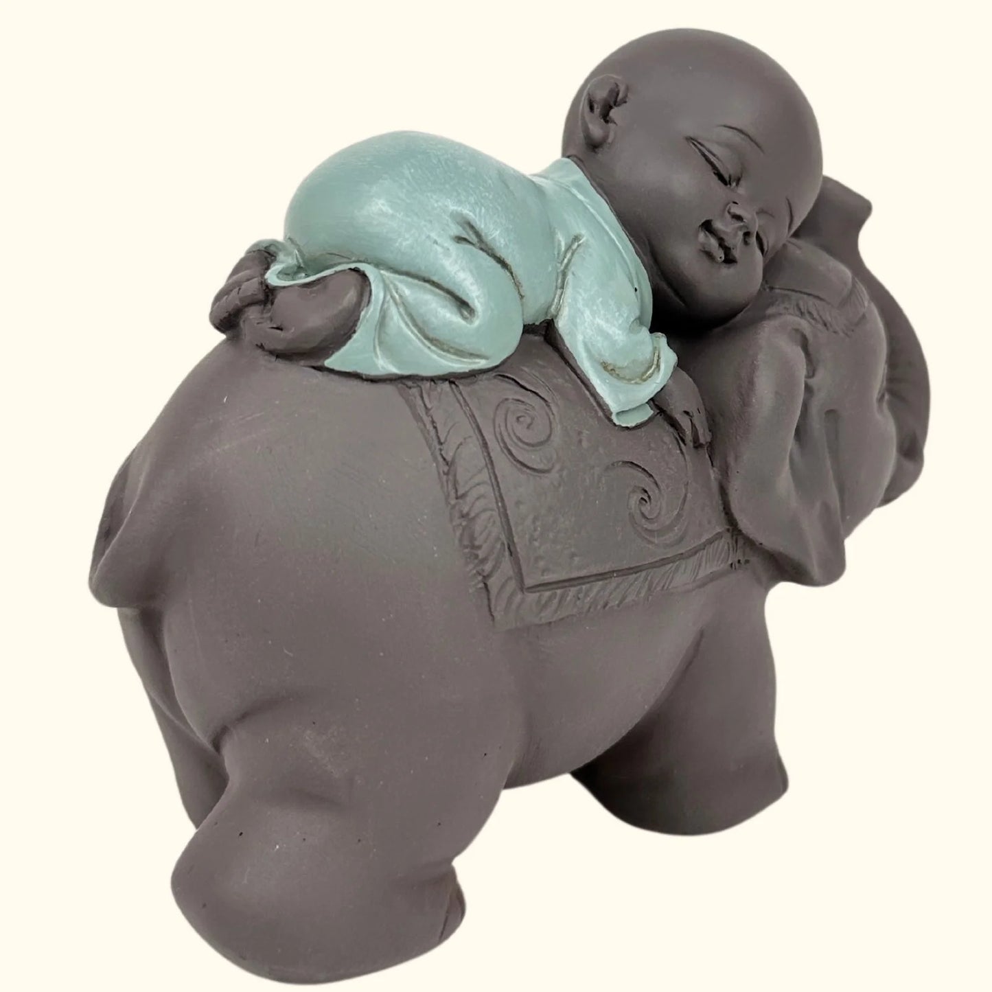 Bébé Bonze sur son éléphant