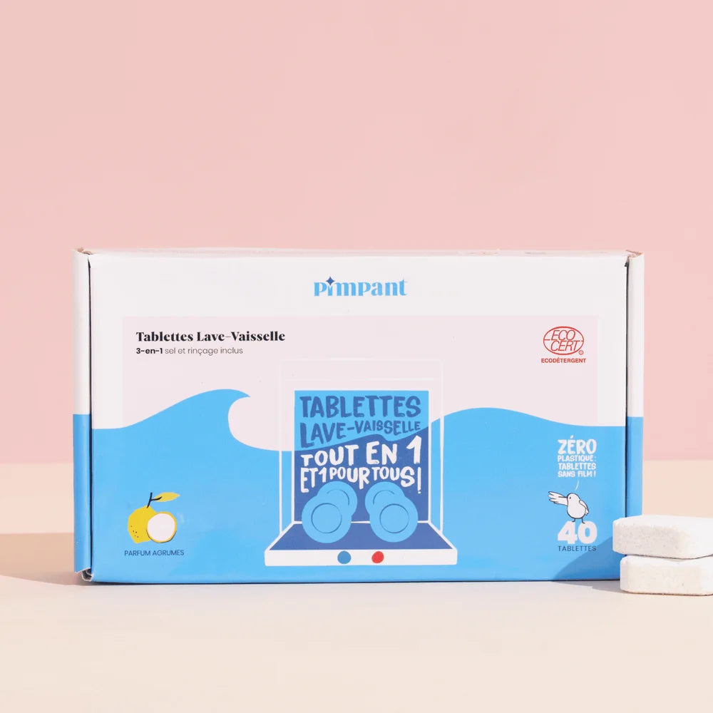Tablettes Lave-Vaisselle Sans Film NOUVELLE FORMULE Pimpant
