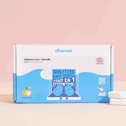 Tablettes Lave-Vaisselle Pimpant Sans Film NOUVELLE FORMULE