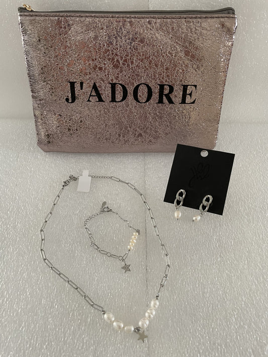 Pochette cadeau J'adore les perles