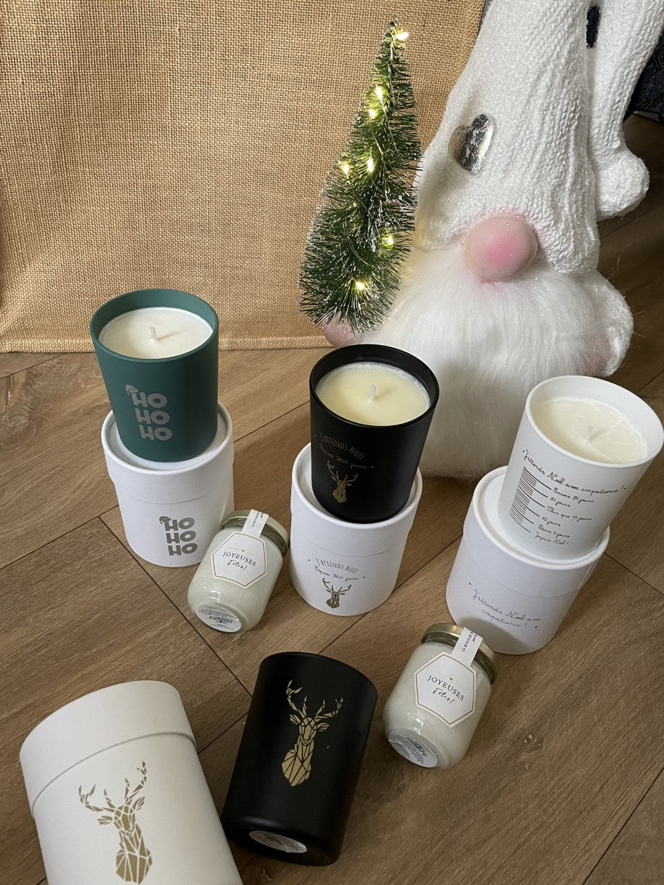 Bougie artisanale j'attends Noël depuis 364 jours