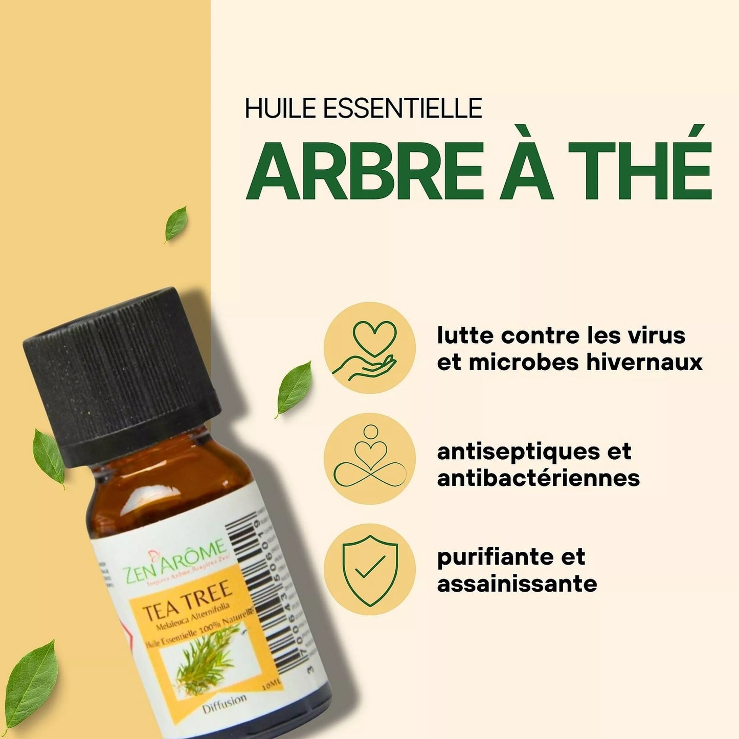 Huile Essentielle Arbre à Thé - 100% Naturelle 10ml